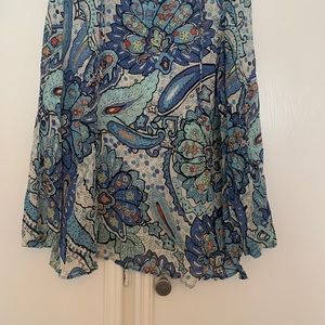 💐3/$30 Sexy Sheer Silk  Colorful Paisley Blouse